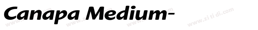 Canapa Medium字体转换